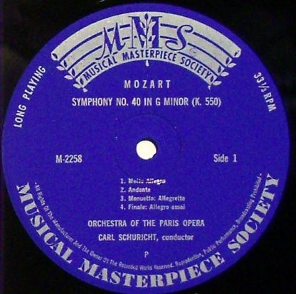 Musical Masterpiece Society M-2258 - Symphonie Nr. 40 In G-Moll - Image 3