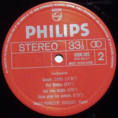 Philips 6500 385 - Serenade A-Dur / Piano Rag Music / Circus Pol - Image 4