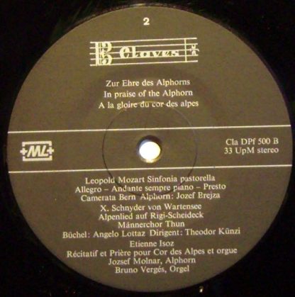 Claves DP 500 - Zur Ehre Des Alphorns - In Praise Of The Alphorn - Image 3
