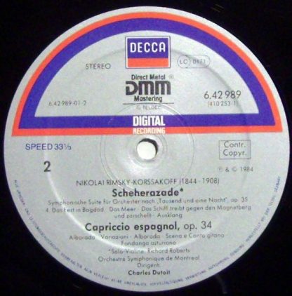 DECCA 410253-1 - Shéhérazade - Capriccio Espagnol - Image 3