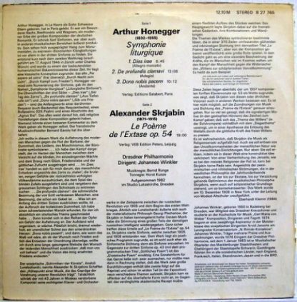 Eterna 8 27 765 - Symphonie Liturgique - Le Poème De L'Extase - Image 2