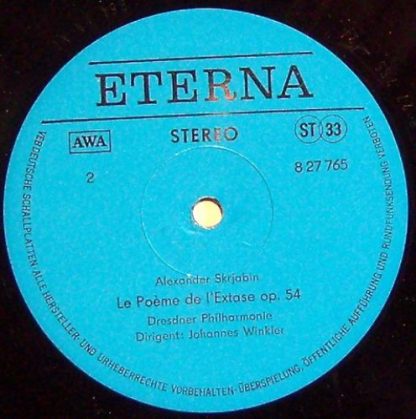 Eterna 8 27 765 - Symphonie Liturgique - Le Poème De L'Extase - Image 3