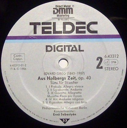 TELDEC Schallplatten GmbH 6.43312 AZ - Grieg - Aus Holbergs Zeit - Image 3