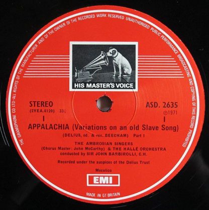 EMI ASD 2635 - Appalachia . Brigg Fair - Image 3