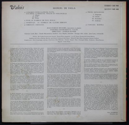 Valois MB 940 - Concerto Per Clavicembalo / Pour Le Tombeau de P - Image 2