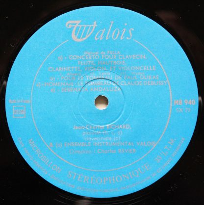Valois MB 940 - Concerto Per Clavicembalo / Pour Le Tombeau de P - Image 3