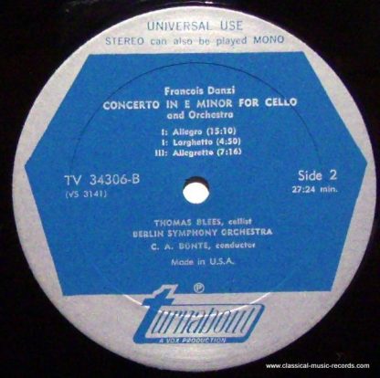 Turnabout TV 34306 - Grand Potpourri For Cello & Orchestra, Op. - Image 4