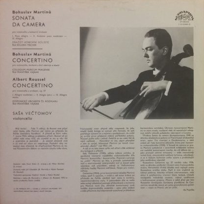 Supraphon 1 10 2084 - Concertino / Concertino / Sonata Da Camera - Image 2