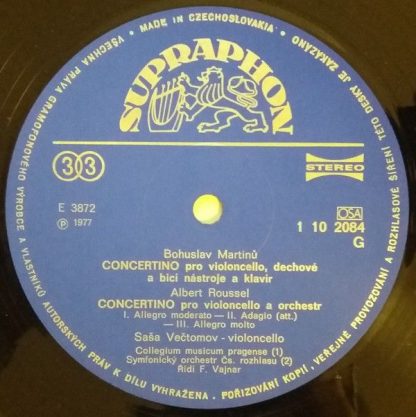 Supraphon 1 10 2084 - Concertino / Concertino / Sonata Da Camera - Image 4