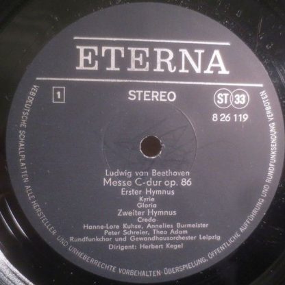Eterna 8 26 119 - Ludwig van Beethoven Messe C-Dur Op. 86 Gesamt - Image 4