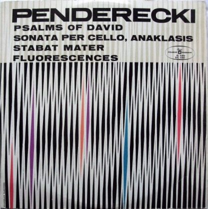 Polskie Nagrania Muza SXL 0260 - Psalms Of David / Sonata Per Ce