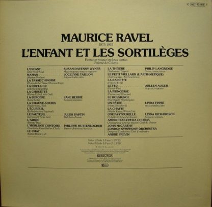 His Master's Voice 1C 067-43 169 T - L'Enfant Et Les Sortilèges - Image 2
