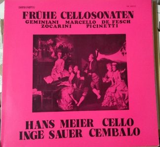 Impromptu SM 193715 - Frühe Cellosonaten