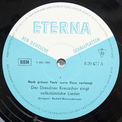 Eterna 8 20 477 - Nach Grüner Farb' Mein Herz Verlangt. Der Dres - Image 3