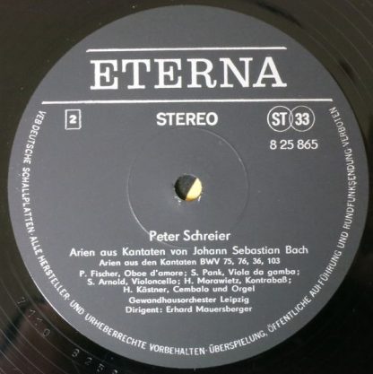 Eterna 8 25 865 - Arien Aus Kantaten Von Johann Sebastian Bach - Image 4