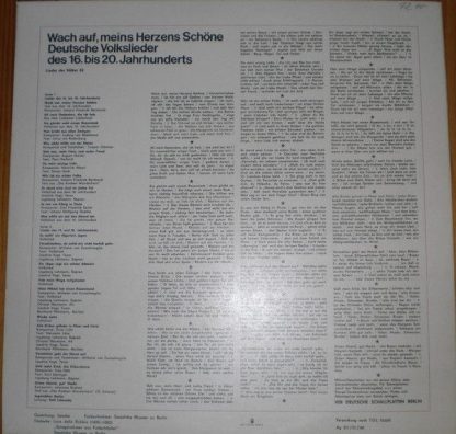 Eterna 8 35 029 - Wach Auf, Meins Herzens Schöne - Deutsche Volk - Image 2