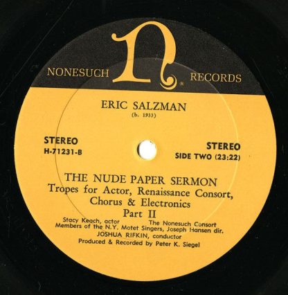 Nonesuch Records H-71231 - The Nude Paper Sermon - Image 6