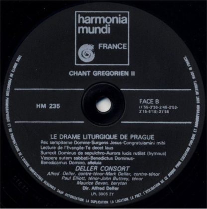 Harmonia Mundi B 235 - Chant Gregorien II - Image 4