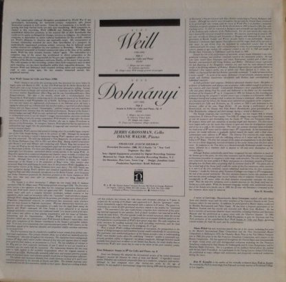 Nonesuch Records D-79016 - Sonatas For Cello And Piano - Image 2