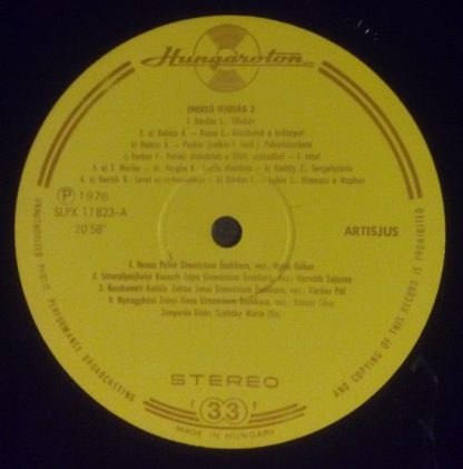 Hungaroton SLPX 11823 - Éneklő Ifjúság 3 (Singing Youth 3) - Image 3