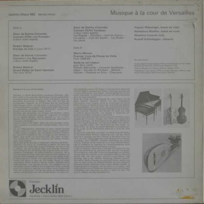 Jecklin-Disco 552 - Musique À La Cour De Versailles - Image 2