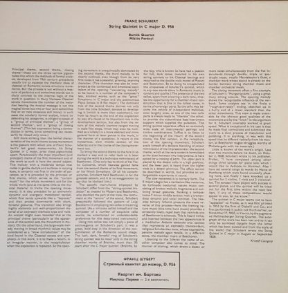 Hungaroton SLPD 12686 - Schubert String Quartet In C Major D. 95 - Image 3
