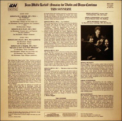 ASV Digital DCA 529 - Sonates For Violin And Basso Continuo - Image 2