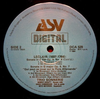 ASV Digital DCA 529 - Sonates For Violin And Basso Continuo - Image 4