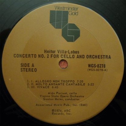 ABC Westminster Gold WGS-8278 - Concerto No. 2 For Cello And Orc - Image 3