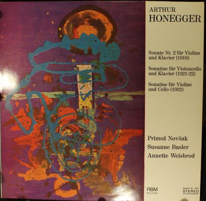 RBM Records RBM 3001 - Sonate Nr. 2 Für Violine Und Klavier / So