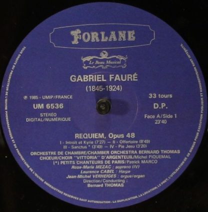 Forlane UM 6536 - Requiem Opus 48 / Messe Basse - Image 5
