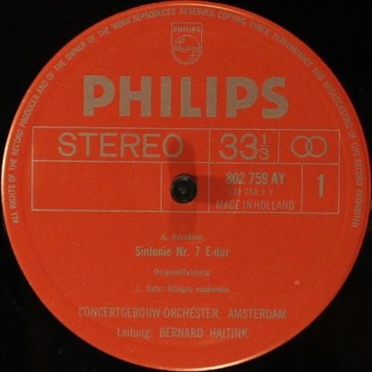 Philips 802 759/60 - Symphony No. 7 / Te Deum - Image 4