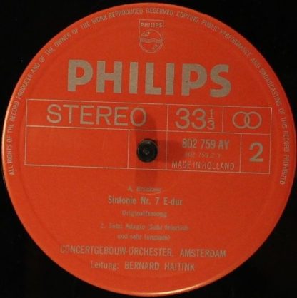 Philips 802 759/60 - Symphony No. 7 / Te Deum - Image 5