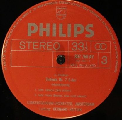 Philips 802 759/60 - Symphony No. 7 / Te Deum - Image 6
