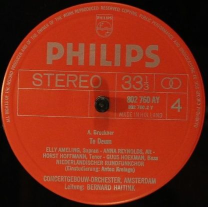 Philips 802 759/60 - Symphony No. 7 / Te Deum - Image 7