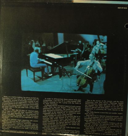 A&M Records SP 3034 - The Roger Kellaway Cello Quartet - Image 4