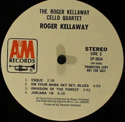A&M Records SP 3034 - The Roger Kellaway Cello Quartet - Image 7