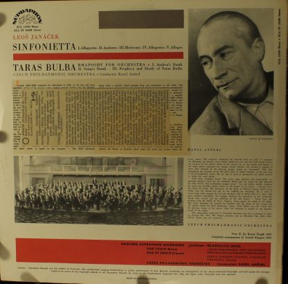Supraphon SUA ST 50380 - Sinfonietta / Taras Bulba - Image 2