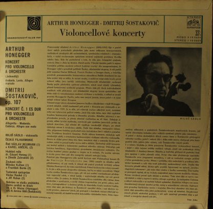 Supraphon 1 10 0604 - Violoncellové Koncerty - Image 2