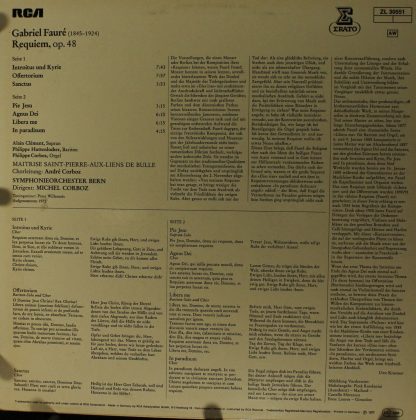 Erato ZL 30551 - Requiem - Image 2
