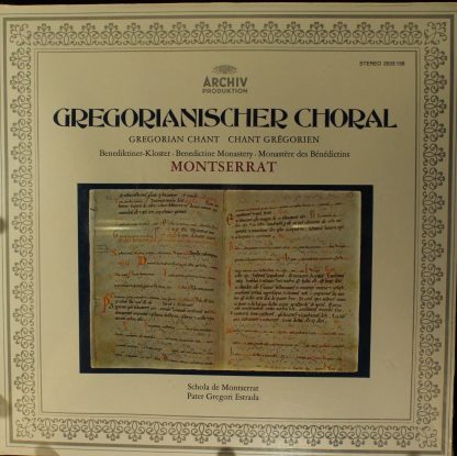 Archiv Produktion STEREO 2533 158 - Gregorianischer Choral