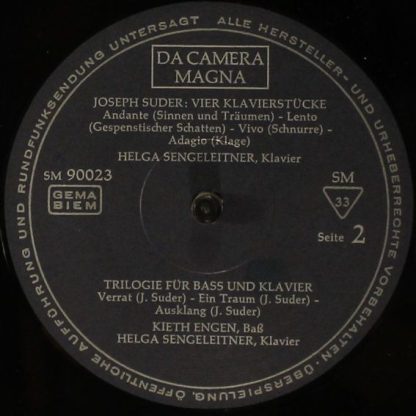 Da Camera Magna SM 90023 - 11 Lieder Und Gesänge/ 4 Klavierstück - Image 3