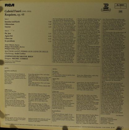 Erato ZL 30551 - Requiem - Image 2