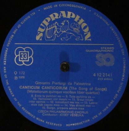 Supraphon 1412 2141-2 - The Song Of Songs - Image 6