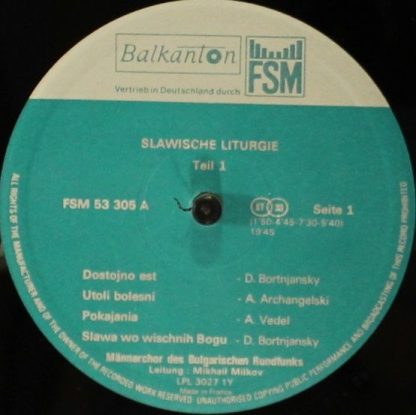 Balcanton FSM 53 305 - Slawische Liturgie (Teil 1) - Image 3