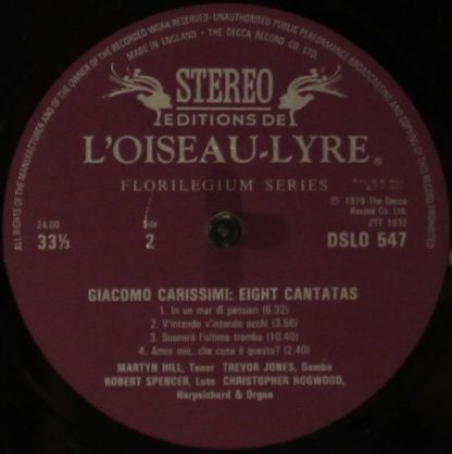 L'Oiseau-Lyre DSLO 547 - Eight Cantatas - Image 4