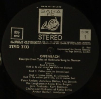 Saga Fid STFID 2133 - Offenbach's ''Tales Of Hoffmann'' - Image 4