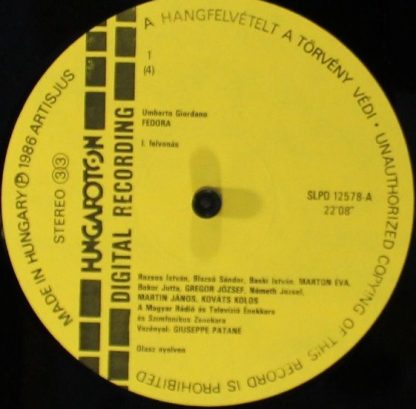 Hungaroton SLPD 12578-79 - Fedora - Image 3