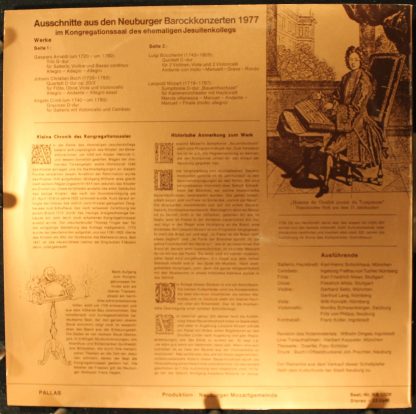 Not On Label NB 1006 - Ausschnitte Aus Den Neuburger Barockkonze - Image 2