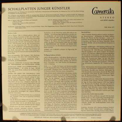 Camerata (2) CMS 30046 LPT - Schallplatten Junger Künstler - Image 2